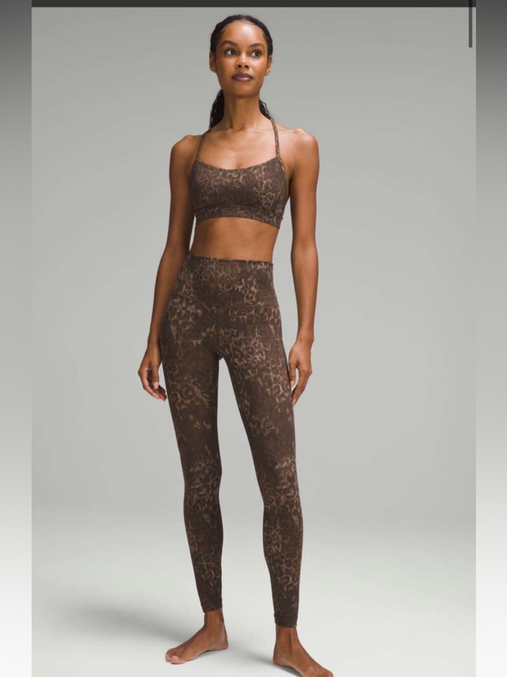Lululemon Align HR Pant 28" Lined Truleopard MAX Brown Multi Size 6 NWT RARE